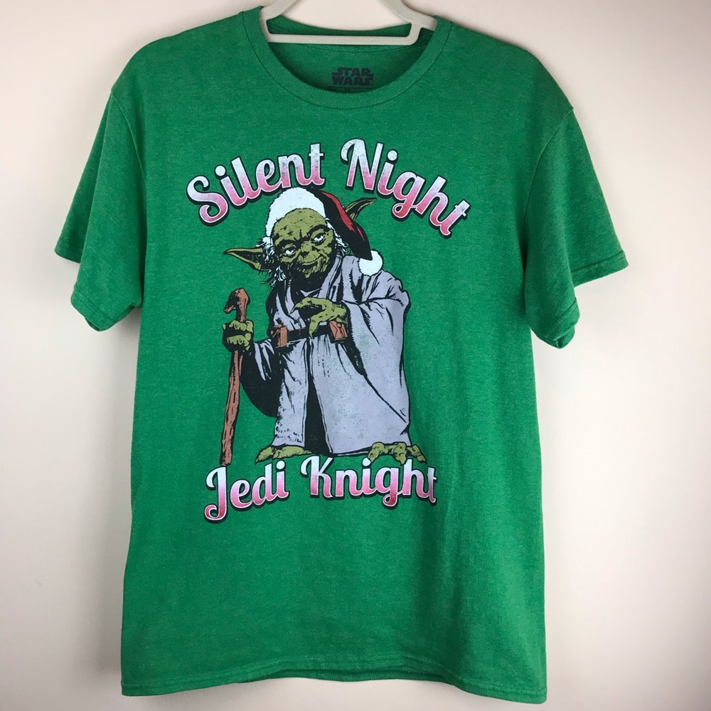 Star Wars Christmas Silent Night Jedi Yoda T-shirt